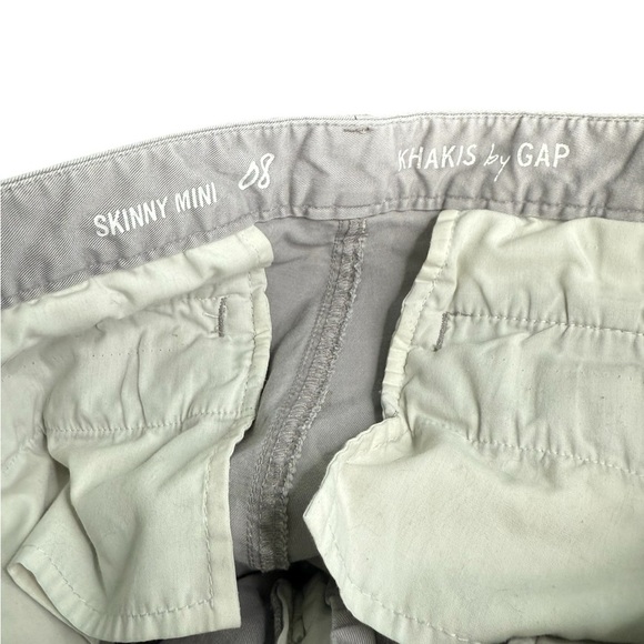 GAP Gray Khakis Skinny Mini Skimmer Size 8 - Picture 6 of 8